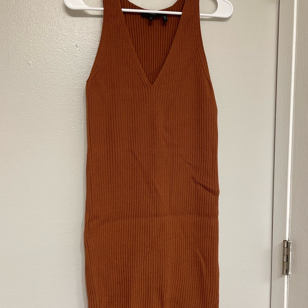 Theory Ribbed Knit Sleeveless Dress